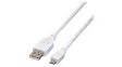 11.99.8752 USB Cable USB-A Plug - USB Micro-B Plug 1.8m White
