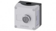 3SU1801-0BD00-4AB1  Control Station with Illuminated Pushbutton Switch, Transparent, 1NO, Spring Ter