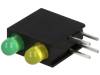 L-934EB/1G1YD-RV LED; в корпусе; желтый/зеленый; 3мм; Кол-во диод: 2; 20мА; 40°