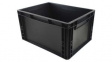 RND 600-00164 ESD Transport Container 400x300x170mm, Black