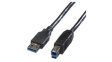11.02.8871 Cable USB-A Plug - USB-B Plug 3m USB 3.0 Black