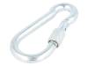 KSZ.7.70 Snap hook; steel; for rope; 70mm; zinc; Size: 7mm; with protection