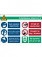 RND 605-00215 COVID-19 General Safety Information, Safety Sign, Norwegian, 371x262mm, 1pcs
