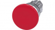 3SU1050-1BD20-0AA0 SIRIUS ACT Mushroom Push-Button front element Metal, glossy, red