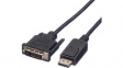 11.04.5610 DisplayPort-DVI (24+1) Cable m-m Black 2 m