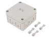 10540301 Enclosure with knock outs grey, RAL 7035 Polystyrene IP 66 N/A TK-PS