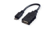 11.02.8311 USB 2.0 Adapter, USB-A Socket - USB Micro-B Plug