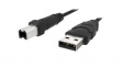 F3U133B10 Cable USB-A Plug - USB-B Plug 3m Grey