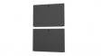 VRA6009 Blanking Split Panel for Cabinets, 2pcs, 1.1 x 1.86m, Metal, Black