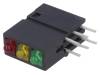 DBM3012 LED; в корпусе; красный/желтый/зеленый; 1,8мм; Кол-во диод: 3