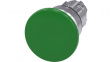 3SU1050-1BD40-0AA0 SIRIUS ACT Mushroom Push-Button front element Metal, glossy, green