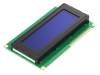 RC2004A-BIW-ESX Дисплей: LCD; алфавитно-цифровой; STN Negative; 20x4; голубой; LED