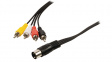 VLAP20400B10 DIN Audio Cable Stereo 1 m