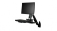 WALLSTS1 Wall Mount Monitor Arm with Keyboard Tray, 75x75/100x100, 8kg