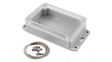 RP1120BFC Flanged Enclosure with Clear Lid 125x85x40mm Off-White Polycarbonate IP65