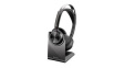 214433-02 USB-C Headset, Voyager Focus 2, Stereo, On-Ear, 20kHz, Bluetooth, Black