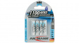 NiMH Micro AAA1100 blister4 [4 шт] NiMH rechargeable battery AAA 1.2 V 1.1 Ah