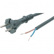 PB-415-10-S Приборный кабель вилка без заземления, CEE 7/17-Штекер разомкнут 3 m