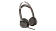 211710-101 USB-C Headset, Voyager Focus, Stereo, On-Ear, 20kHz, Bluetooth, Black