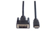11.99.5519 Video Cable, DVI-D 18 + 1-Pin Male - HDMI Plug, 1920 x 1080, 1m