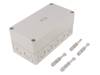 10591001, Enclosure with knock outs grey, RAL 7035 Polystyrene IP 66 N/A TK-PS, Spelsberg