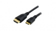 HDACMM1M Video Cable, HDMI Plug - HDMI Mini Plug, 3840 x 2160, 1m