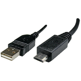 11.02.8752, Micro USB 2.0 Cable 1.8 m Black, SECOMP (Roline)