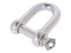 SK16 Dee shackle; steel; for rope; zinc; Size: 16mm