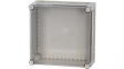 CI44E-150 Insulated enclosure 375 x 375 x 175 mm pebble grey RAL 7032 Polycarbonate IP 65