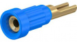 23.1010-23 Press-in Socket 1mm Blue 20A 60V Gold-Plated