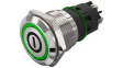 82-5152.1133.B001 Illuminated Pushbutton 1CO, IP65/IP67, LED, Green, Momentary Function