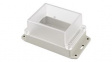 RP1145BFC Flanged Enclosure with Clear Lid 125x85x70mm Light Grey ABS/Polycarbonate IP65
