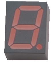 TDSR 1060, 7-сег. СИД-дисплей красный 10 mm THT, Vishay