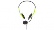 CHST100GN PC Headset On-Ear 2x 3.5 mm Jack Plug 2m Green