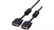 11.04.5253 VGA Cable HD15 High Quality + Ferrite m - m Black 3 m