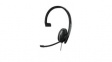 1000907 Headset, ADAPT 100, Mono, On-Ear, 20kHz, Mono Jack Plug 3.5 mm/USB, Black