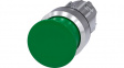 3SU1050-1AD40-0AA0 SIRIUS ACT Mushroom Push-Button front element Metal, glossy, green