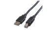 11.44.8818 Cable Green USB-A Plug - USB-B Plug 1.8m USB 2.0 Black