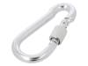 KSZ.6.60, Snap hook; steel; for rope; 60mm; zinc; Size: 6mm; with protection, DROMET