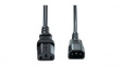 AP9870 AC Power Cable, IEC 60320 C13 - IEC 60320 C14, 2.5m, Black