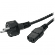 6900-166.64 Защитный контакт кабеля устройства Защитный контакт-Штекер C13-Разъем 2.5 m