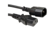 356.120 IEC Device Cable IEC 60320 C14 - IEC 60320 C13 1m Black