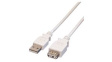 11.99.8946 USB Cable USB-A Plug - USB-A Socket 800mm White