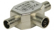 CSGB40950ME T-Type Coax Splitter, 2x IEC Plug - IEC Socket