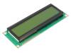 RC1602E-YHY-ESX Дисплей: LCD; алфавитно-цифровой; STN Positive; 16x2; зеленый; LED