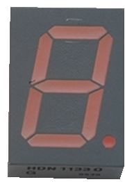 TDSR 1360, 7-сег. СИД-дисплей красный 13 mm THT, Vishay