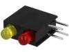 L-934EB/1Y1ID-RV LED; в корпусе; Кол-во диод:2; 3мм; THT; красный/желтый; 12-30мкд