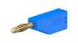 22.2631-23 Laboratory Socket, diam. 4mm, Blue, 10A, 60V, Gold-Plated