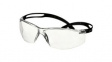 SF501AF-BLK SecureFit Safety Glasses, Clear, Polycarbonate (PC), Anti-Fog/Anti-Scratch