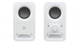 980-000815 PC Speakers, 2.0, 3W, White